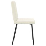 vidaXL Chaises à manger lot de 6 crème velours