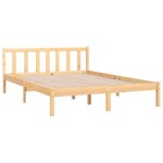 vidaXL Cadre de lit sans matelas bois massif