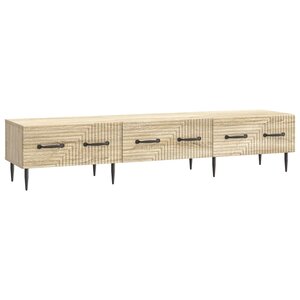 vidaXL Meuble TV Chêne Sonoma 147 x 34 5 x 30 cm Bois d'ingénierie
