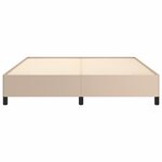 vidaXL Cadre de lit sans matelas cappuccino 180x200 cm similicuir