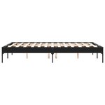 vidaXL Cadre de lit sans matelas noir 120x200 cm