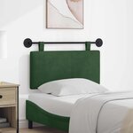 vidaXL Tête de lit suspendue Tissu en velours côtelé