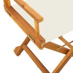 vidaXL Chaises de jardin pliables lot de 4 blanc crème tissu