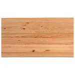 vidaXL Table à manger et bord naturel bois massif chêne rectangulaire