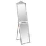 vidaXL Miroir sur pied Argenté 45x180 cm