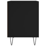 vidaXL Table de chevet Noir 40x35x50 cm Bois d’ingénierie