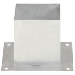vidaXL Ancres de poteau 4 Pièces Métal galvanisé 141 mm