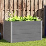 vidaXL Lit surélevé de jardin WPC 150x100x91 cm Gris