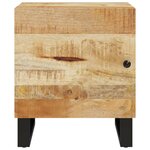 vidaXL Table de chevet 40x33x46 cm Bois de manguier solide