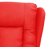 vidaXL Fauteuil de massage Rouge Similicuir