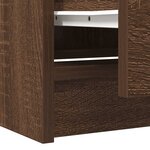 vidaXL Meuble TV chêne marron 40x35x54 cm bois d'ingénierie