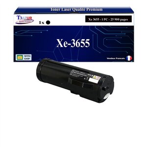T3AZUR -Toner compatible avec Xerox WorkCentre 3655 (106R02740/106R02738/106R02736) - Noir