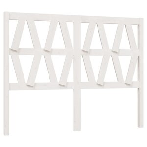 vidaXL Tête de lit Blanc 146x4x100 cm Bois massif de pin