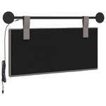 vidaXL Tête de lit suspendue Taupe Velours