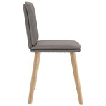 vidaXL Chaises à manger lot de 4 taupe tissu
