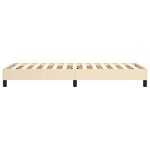 vidaXL Cadre de lit sans matelas crème 100x200 cm tissu