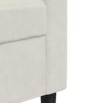 vidaXL Canapé à 2 places Crème 120 cm Velours