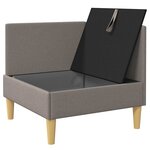 vidaXL Sofa avec rangement Tissu