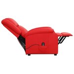 vidaXL Fauteuil Rouge Similicuir