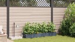 Jardinières vidaXL avec système d'irrigation par eau 4 Pièces Gris clair