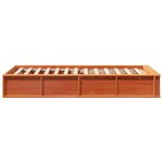 vidaXL Cadre de lit avec stockage Marron cire 100 x 200 cm bois