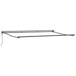 vidaXL Auvent Rétractable Anthracite et blanc 500x300 cm tissu