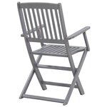 vidaXL Chaises pliables d'extérieur lot de 4 Bois d'acacia solide
