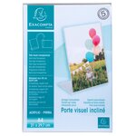 Porte-visuel Incliné Vertical A4 - Cristal - Exacompta
