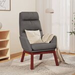 vidaXL Chaise de relaxation Gris clair Tissu