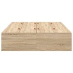 vidaXL Cadre de lit Chêne sonoma 190 x 120 x 31 5 cm Bois d'ingénierie
