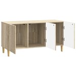 vidaXL Meuble TV 99 x 34 5 x 50 cm Chêne Sonoma Bois d'ingénierie