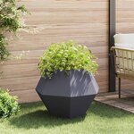 vidaXL Jardinière 2 Pièces Anthracite 75 x 75 x 60 cm Acier
