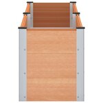 vidaXL Jardinière surélevée Marron 200 x 50 x 54 cm WPC et Aluminium