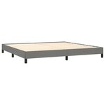 vidaXL Cadre de lit sans matelas gris foncé 200x200 cm tissu