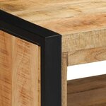 vidaXL Banc à Chaussures Marron Bois de manguier massif