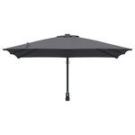 vidaXL Parasol d'extérieur Anthracite Polyester  Acier revêtu de poudre