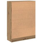 vidaXL Bibliothèque chêne artisanal 82 5x30 5x115 cm bois d'ingénierie