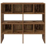 vidaXL Étagères à chaussures empilables 2 Pièces vieux bois 89 5x30x40 cm