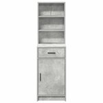 vidaXL Haut Armoire Gris béton 40 x 40 5 x 135 cm Bois d'ingénierie