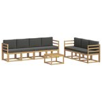 vidaXL Ensemble de canapés d'extérieur 7 pc