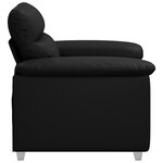 vidaXL Fauteuil noir 60 cm similicuir
