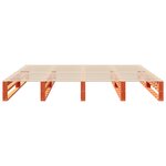 vidaXL Cadre de lit sans matelas cire marron 180x200cm bois pin massif