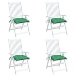 vidaXL Coussins de palette lot de 4 vert 50x50x7 cm tissu oxford