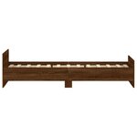 vidaXL Cadre de lit sans matelas chêne marron 100x200 cm