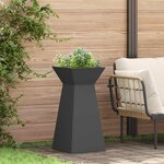 vidaXL Jardinière à pilier Noir 35 x 35 x 73 cm Acier
