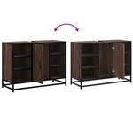 vidaXL Armoire lavabo de salle de bain chêne marron bois d'ingénierie