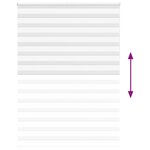 vidaXL Store zèbre blanc 160x200 cm largeur du tissu 155 9cm polyester