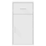 vidaXL Buffet avec tiroir Blanc 38 x 34 5 x 75 cm Bois d'ingénierie