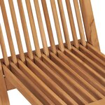 vidaXL Ensemble à manger d'extérieur pliable 5 Pièces Bois solide de teck