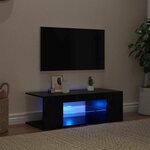 vidaXL Meuble TV Noir 90 x 39 x 30 cm Bois d'ingénierie